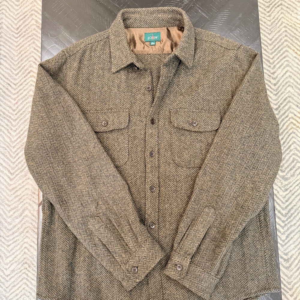 J.Crew Wool Heavyweight Field Utility Overshirt , Size Large, Worn Once!